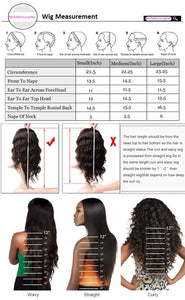 Human Virgin Hair Lace Front Wigs with Baby Hair Pre Plucked Natural Hairline for Ladies--Kinky Straight